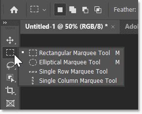 Drawing Selections with the Marquee Selection Tools in Photoshop