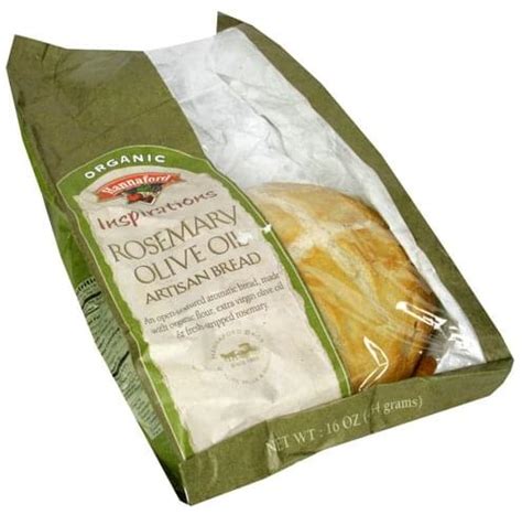 Hannaford Organic, Rosemary Olive Oil Artisan Bread - 16 oz, Nutrition Information | Innit