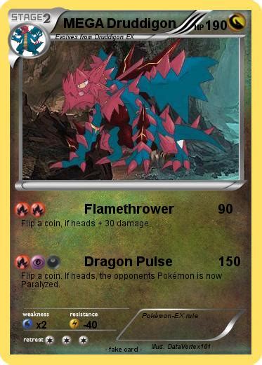 Pokémon MEGA Druddigon 5 5 - Flamethrower - My Pokemon Card