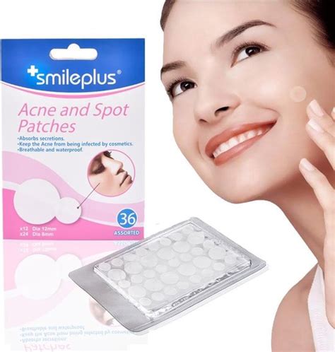 bol.com | SMILEPLUS - Acne Spot Patches - Pimple Patch - Acne stickers - Puisten stickers - 36 stuks