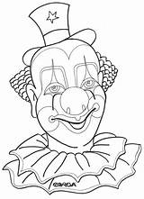 Clown Coloring Pages Cry Later Smile Clowns Printable Faces Template  sketch template