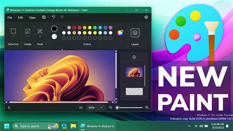 New Paint App in Windows 11 23H2 with Layers and Transparency Support - YouTube