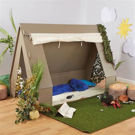 A den for all seasons. Indoors and out! | Cardboard crafts kids, Cardboard houses for kids ...