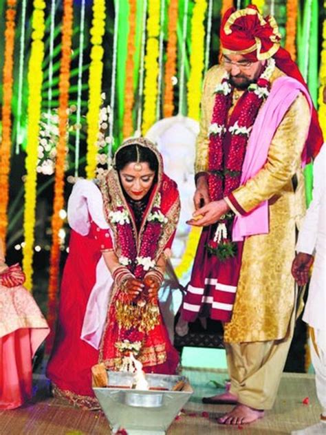 PIX: Kabir Bedi marries partner of 10 years Parveen - Rediff.com movies