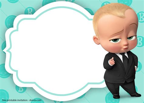 Baby Boss Invitation Template for Your Adorable Little Boss | | FREE PRINTABLE Birthday ...