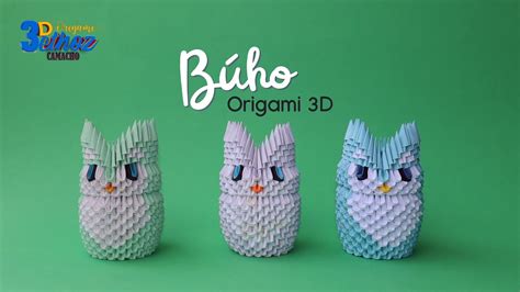 Cómo Hacer un Búho en Origami 3D - Bethoz Camacho - YouTube