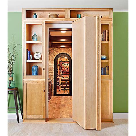 Hidden-door Bookcase | Hidden door bookcase, Bookcase woodworking plans ...