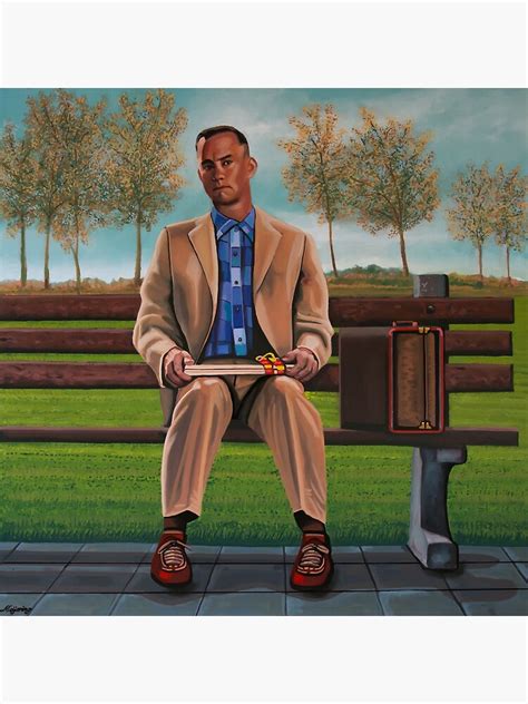 "Tom Hanks in Forrest Gump Painting" Poster by PaulMeijering | Redbubble