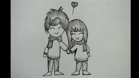 Cute Couple Sketch Drawing