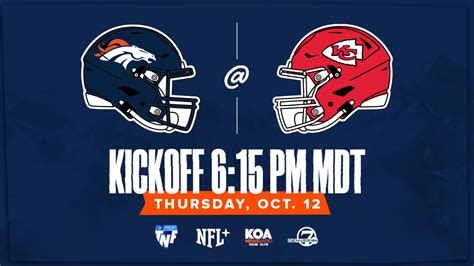 Denver Broncos at Kansas City Chiefs: How to watch, listen and live stream