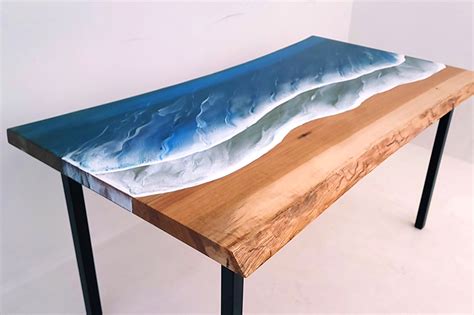 Stunning Ocean Tables | Epoxy Beach Tables For Sale