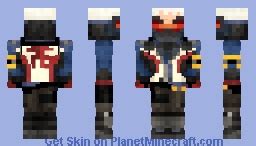 Soldier 76 (OverWatch) (Better in 3D) Minecraft Skin