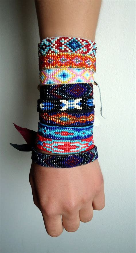 Native American Bead Bracelets | Native american beading, Native ...