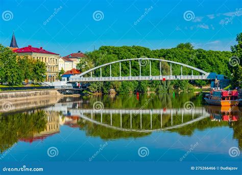 Tartu, Estonia, June 27, 2022: View of Vabadussild Bridge in Tar ...