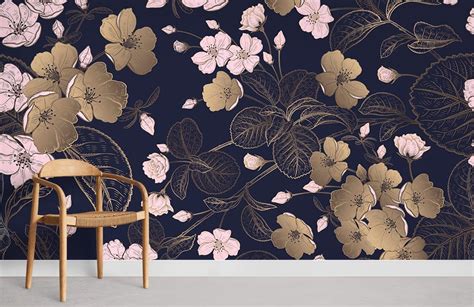 Japanese Cherry Blossom Mural Wallpaper | Flower Wallpaper UK