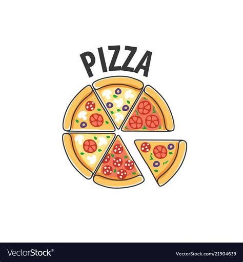 Pizza logo Royalty Free Vector Image - VectorStock