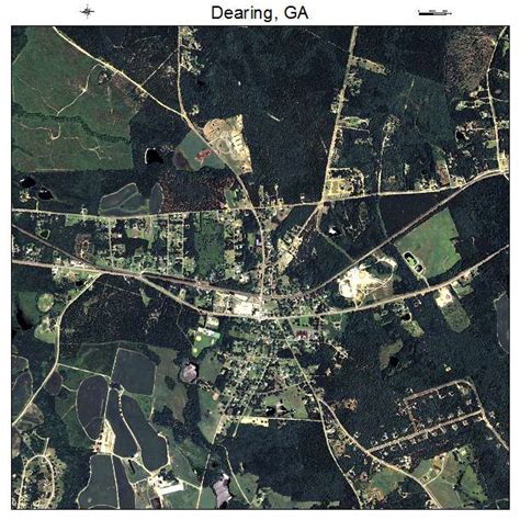 Aerial Photography Map of Dearing, GA Georgia