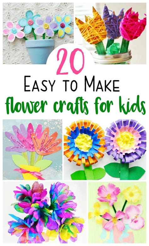 20 Super Cute and Easy Flower Crafts for Kids To Make This Spring ...