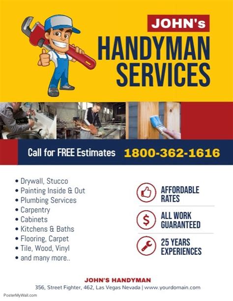 Handyman Professional Services Flyer Template