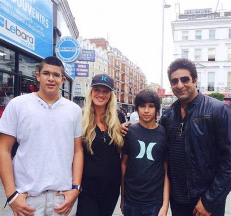 Wasim Akram With Family In UK - Cricket Images & Photos