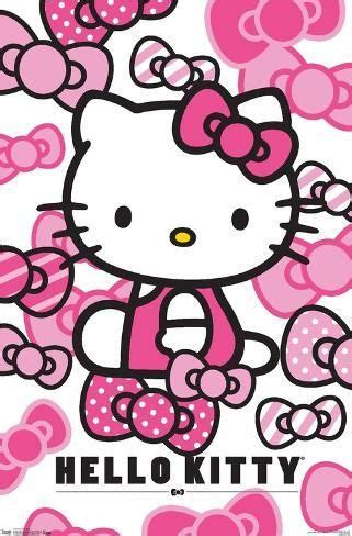 Sanrio Hello Kitty, Hello Kitty Bow, Hello Kitty Wall Art, Kitty Kitty, Framed Poster Print ...