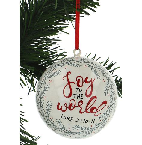 Joy to the World Christmas Tree Bauble 5060157855613 | Eden