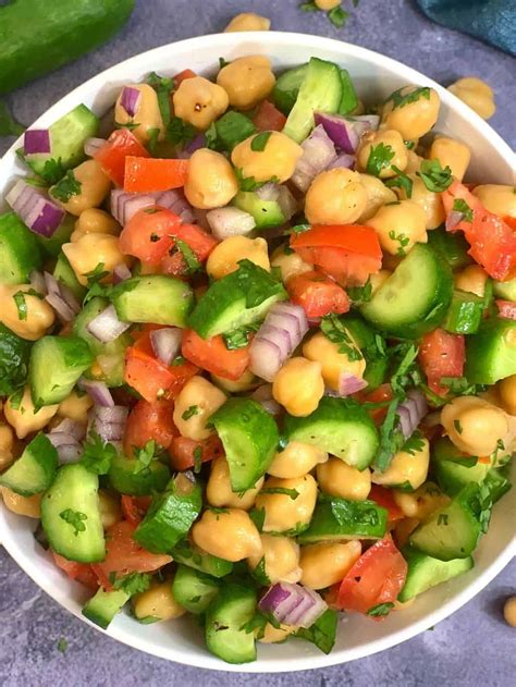 Chickpea Salad Recipe - Indian Veggie Delight