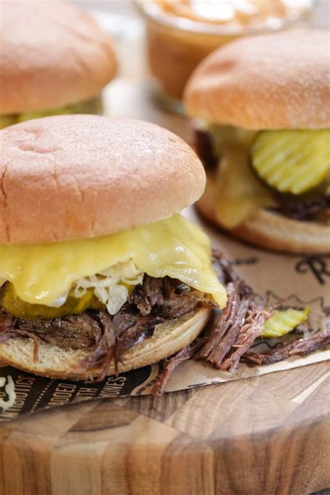 Crock-Pot Pulled Beef Pot Roast Sandwiches - Live Simply