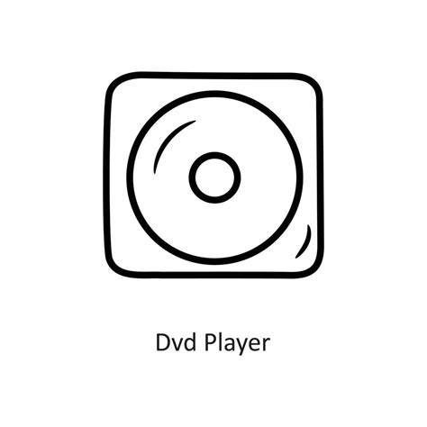 Dvd Player vector outline Icon Design illustration. Gaming Symbol on White background EPS 10 ...