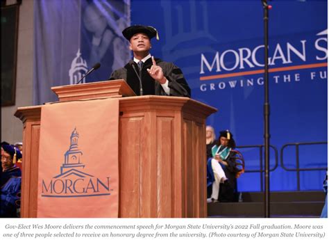 Governor-Elect Wes Moore Challenges Graduates of Morgan State ...