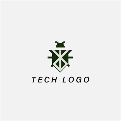 Premium Vector | Tech logo vector design template