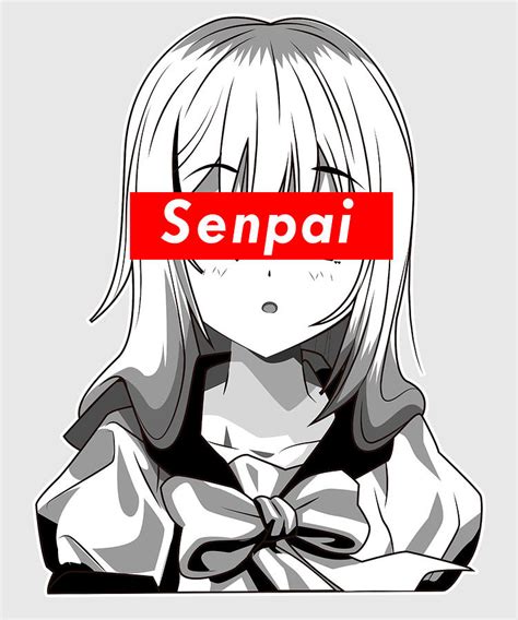 Notice Me Senpai - Japanese anime manga designs Digital Art by Ari Shok ...