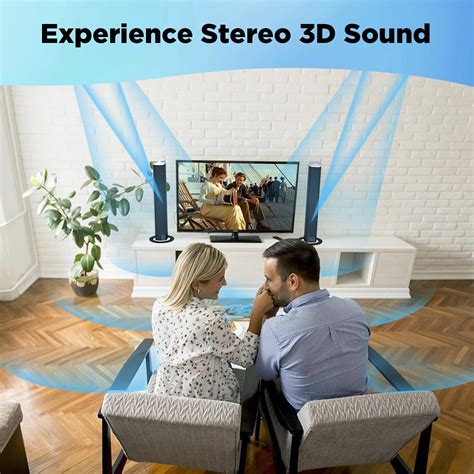 Snapklik.com : Sound Bar, 50W Sound Bars For TV, 5.0 Bluetooth TV Sound Bar, Wired & Wireless ...