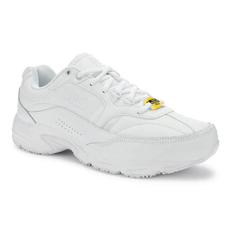 FILA - Fila Memory Workshift Slip Resistant (Extra Wide 4E) Men's Shoes White 1sgw0002-100-4e ...