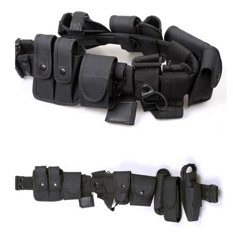 Police Nylon Pistol Belt with 10 duty accessories ( inlcluding handcuff ...