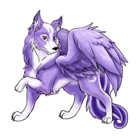 Winged Wolf Wallpaper