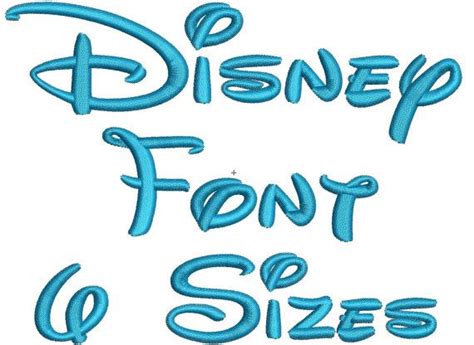 Disney Machine Embroidery Font Monogram Alphabet - 6 Sizes on Etsy, $2.95 | Disney embroidery ...