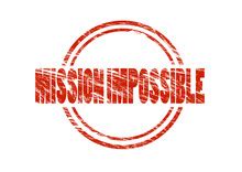 Mission Impossible White Stamp Text Free Stock Photo - Public Domain Pictures