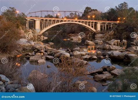 Rainbow Bridge At Night View Royalty-Free Stock Image | CartoonDealer ...