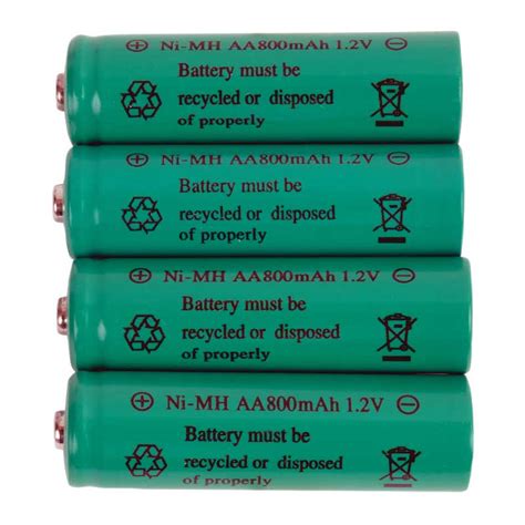 Woods NI-CD Moonrays Solar Rechargeable Batteries(501184) - AA - 4 Pack ...