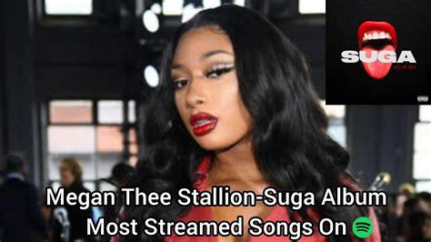 Megan Thee Stallion-Suga Album Most Streamed Songs On Spotify - YouTube