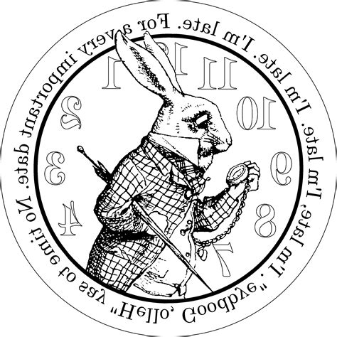 Alice In Wonderland Clock Drawing at GetDrawings | Free download