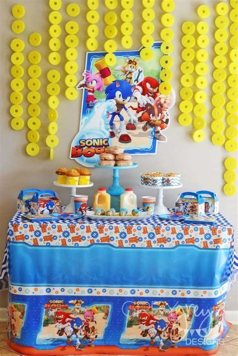 Sonic the Hedgehog Birthday Party Ideas | Photo 1 of 39 | Sonic birthday parties, Sonic party ...