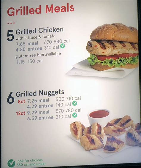 Chick-fil-A menu with prices – SLC menu