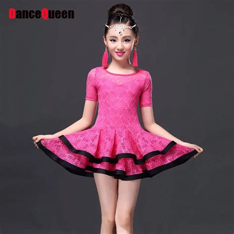 2017 Latin Dance Dress Children Girls Ballroom Dance Dresses Girl Samba ...