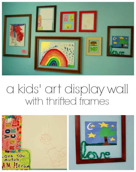 A New Kids' Art Display Wall