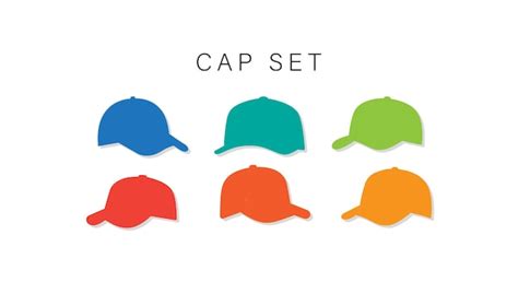 Premium Vector | Headwear silhouette icons trendy cap vector collection