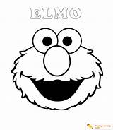 Easy Elmo Coloring Page 01  Free sketch template