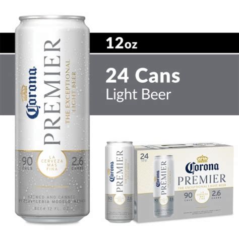 Corona Premier Mexican Lager Light Beer, 24 cans / 12 fl oz - Fry’s Food Stores