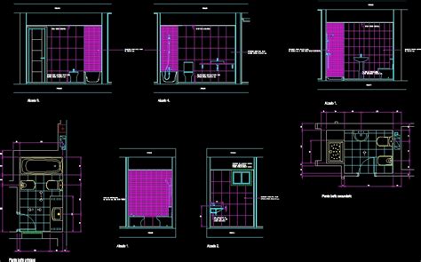 Bathroom Details DWG Section for AutoCAD • Designs CAD